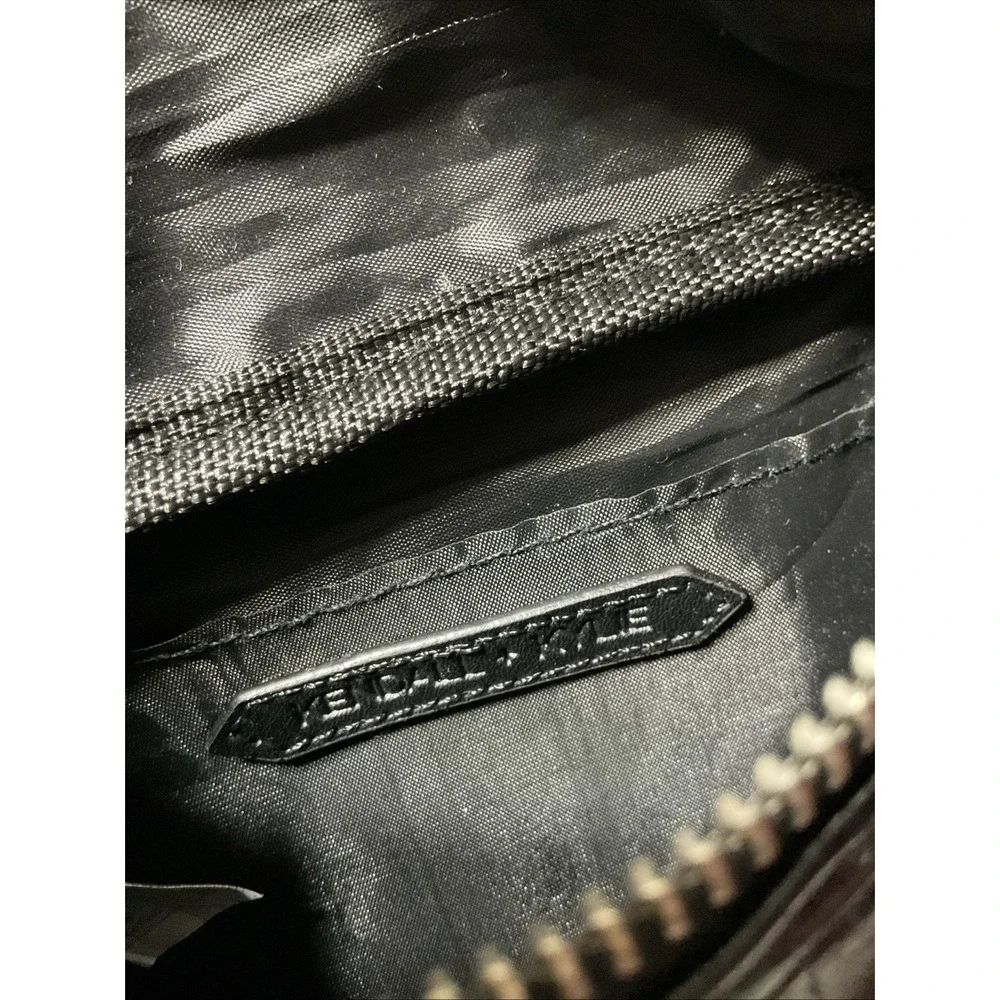 Kendall + Kylie Black Faux Leather Fanny Pack Purse Tote
